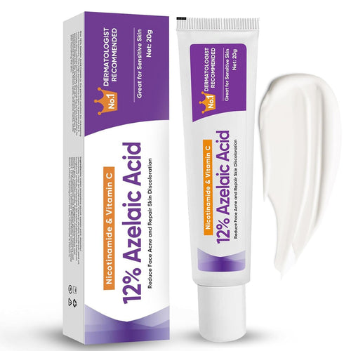 Azelaic Acid Serum Booster 12% Azelaic Acid Cream Hyaluronic Acid Serum & Niacinamide for Face Facial Cream Balance Excess SebumSmoothing Skin and BlemishPore Cleansing 1pcs