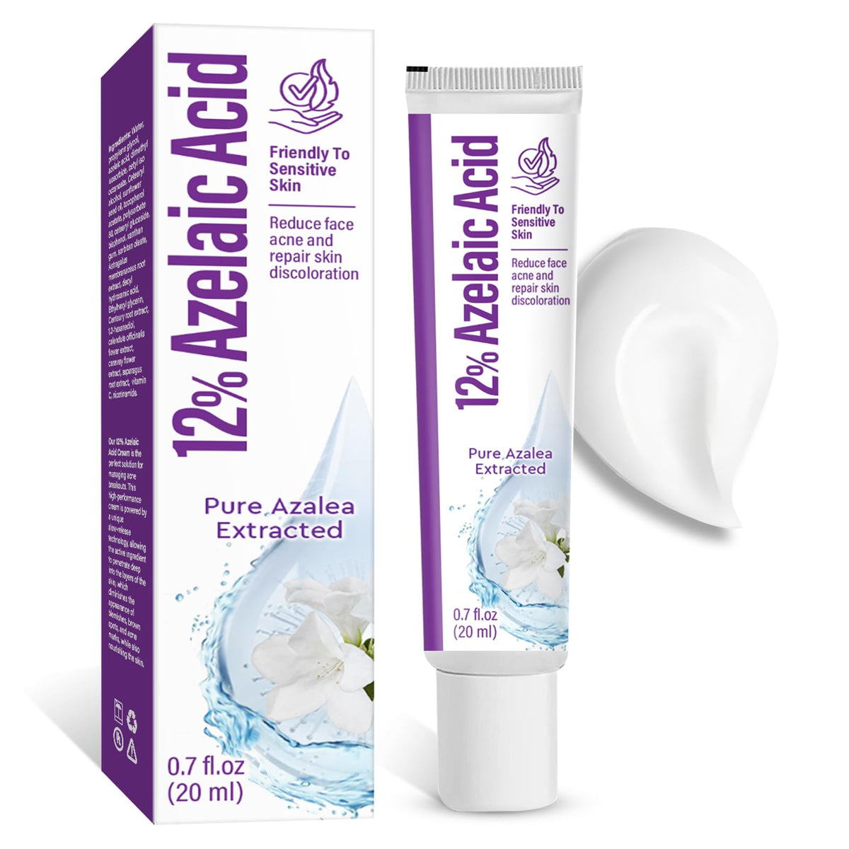 Azelaic Acid Cream Azelaic Acid 12% Facial SerumSkin Hyaluronic Acid and Niacinamide Redness Relief