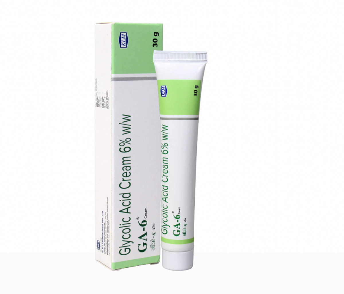 Crema de ácido glicólico al 6% - Exfoliación y pigmentación
