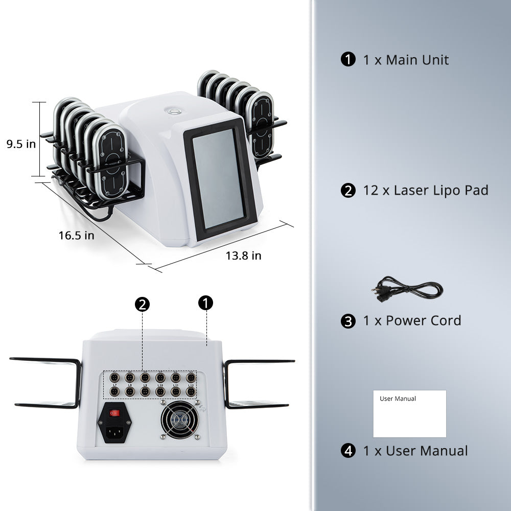 Sistema de contorno corporal LED Lipo Shape Tactics de 160 mW